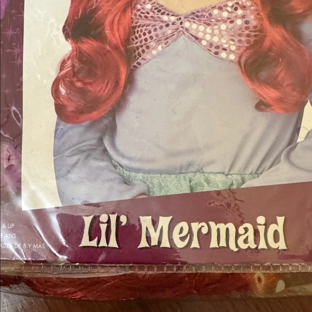 Little Mermaid Wig Costume red California girls  Disney Ariel princess store kid